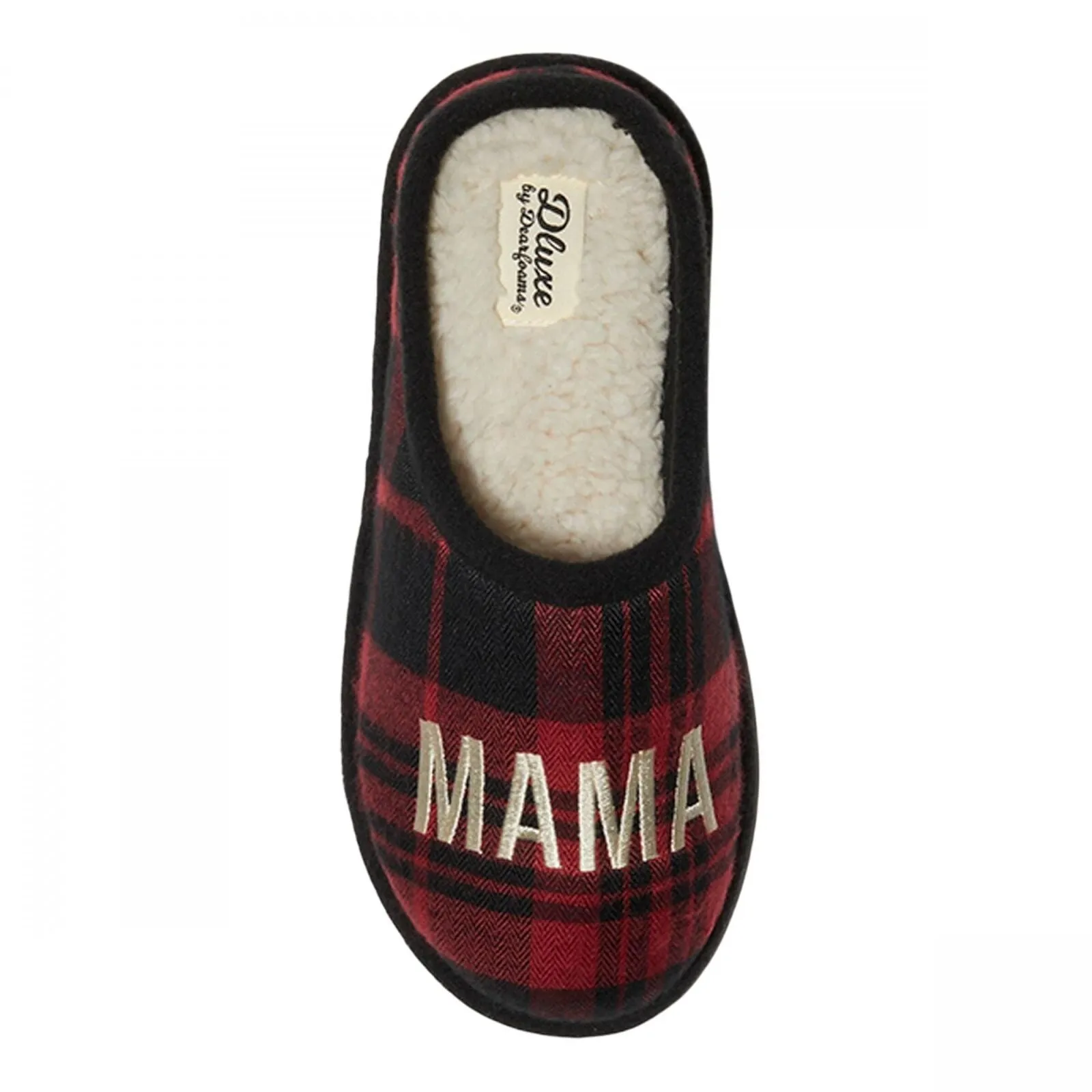Dluxe By Dearfoams Womens Family Matching Mama Bear Clog Slippers Red M (7-8)