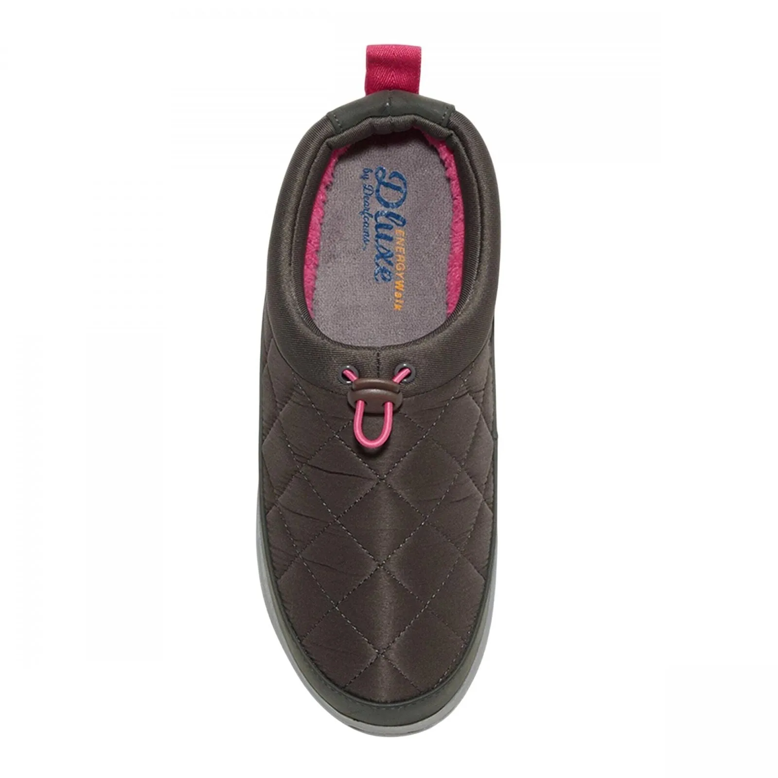 Dluxe By Dearfoams Womens Jenn All Day Slide Slippers 88507220 Gray M