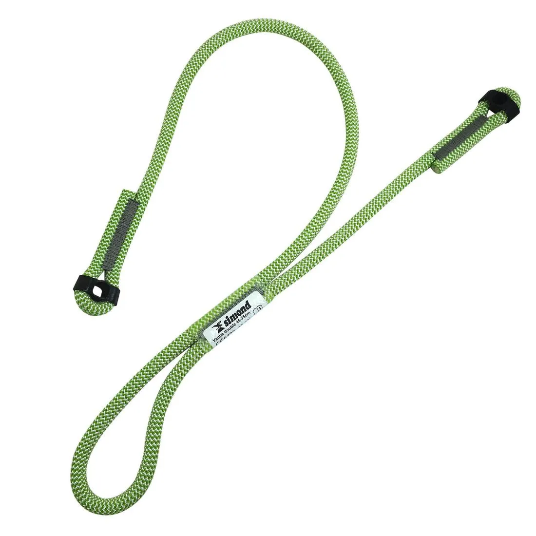 Double climbing and mountaineering lanyard