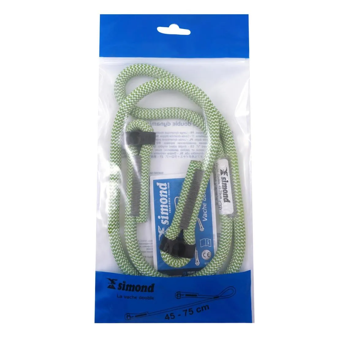 Double climbing and mountaineering lanyard