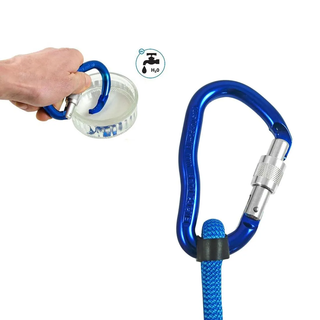 Double climbing and mountaineering lanyard