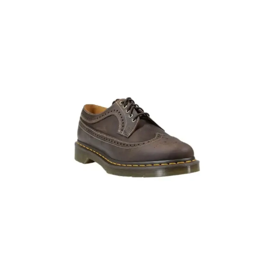 Dr Martens Men Brown Leather Lace Up Shoes
