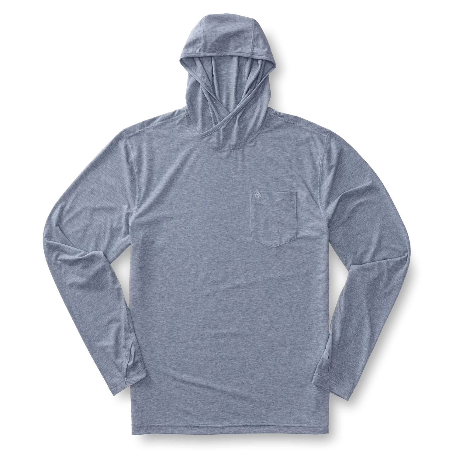 Duck Head Long Sleeve Windward Performance Hooded T-Shirt
