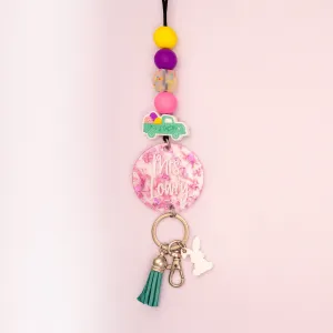 Easter Egg Hunt Glitter Lanyard