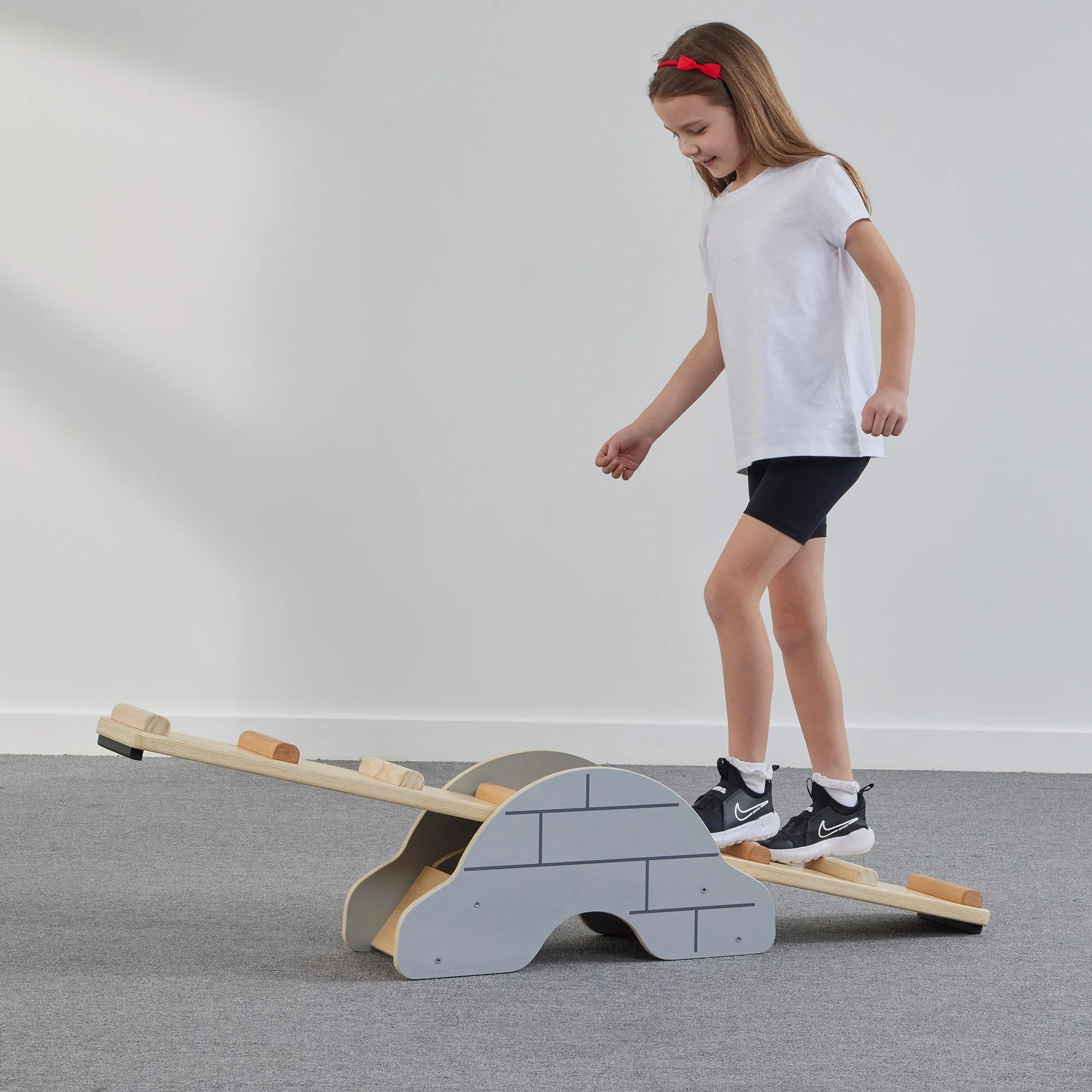 Eco Wooden Pikler Balance Bridge and Seesaw | Tested for Schools & Commercial Settings