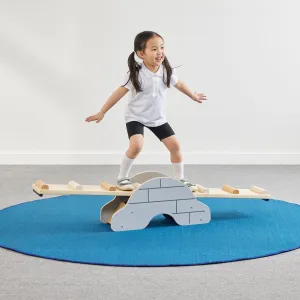 Eco Wooden Pikler Balance Bridge and Seesaw | Tested for Schools & Commercial Settings