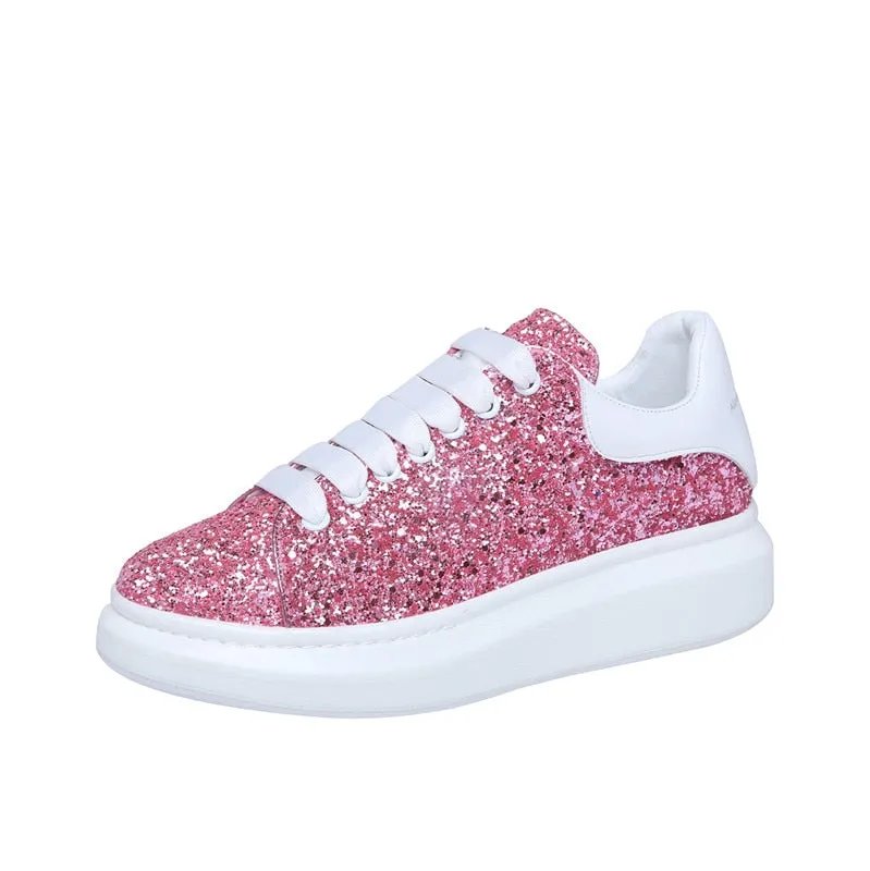 European station new sequins, scallion and thick bottom, outdoor ventilation, casual, all-around, heightening women's spong