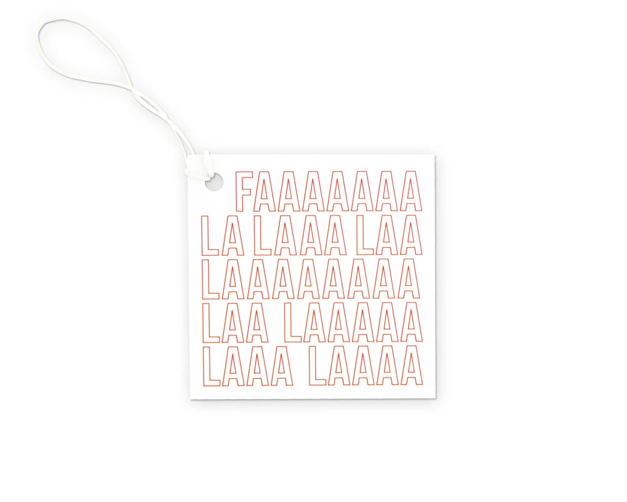 Fa La La Gift Tag