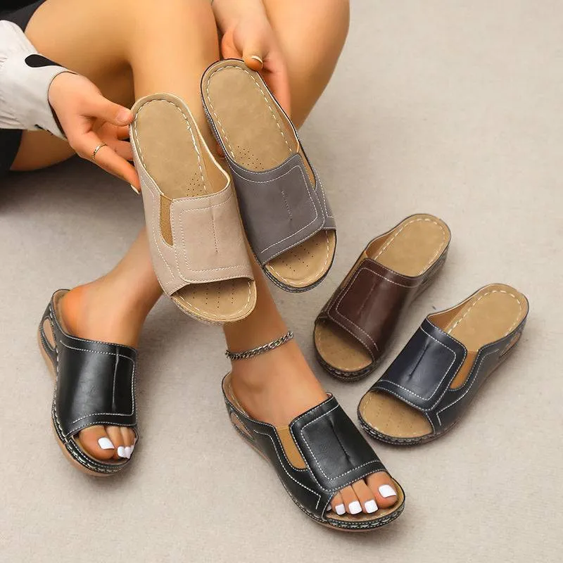 Fanyil women's summer beach open toe slippers