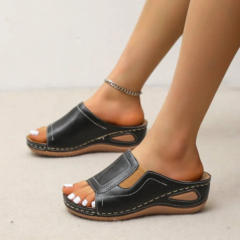 Fanyil women's summer beach open toe slippers