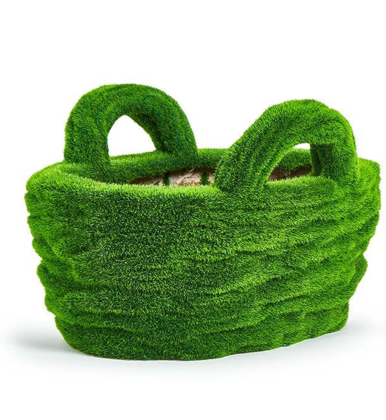 Faux Moss Basket