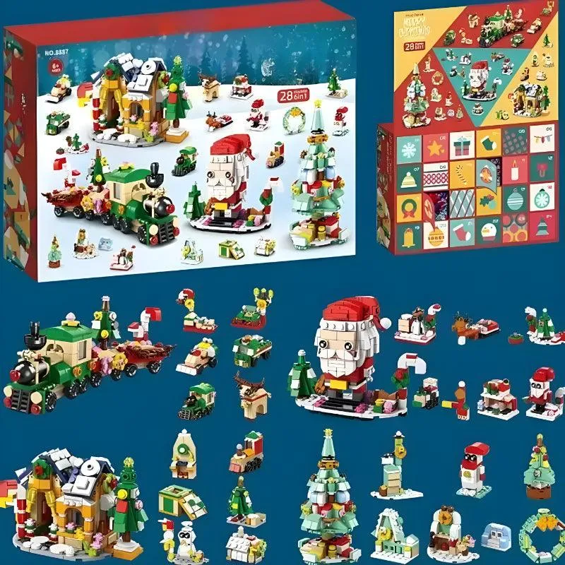 Festive Advent Calendar - Blocks Calendar Ideal for Christmas
