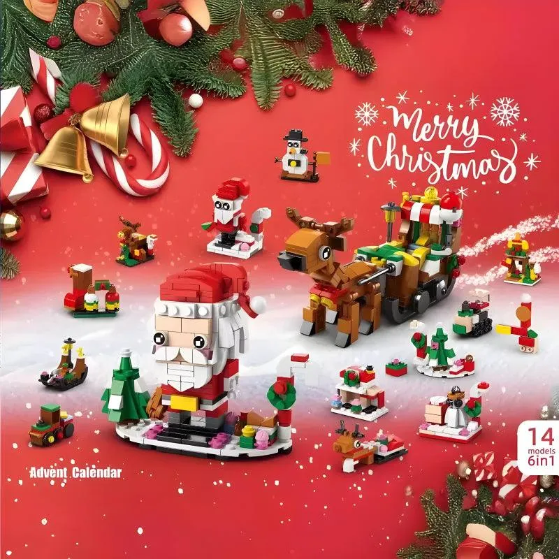 Festive Advent Calendar - Blocks Calendar Ideal for Christmas