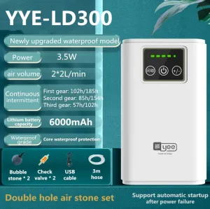 Fish tank oxygen air pump charging dual-purpose USB lithium battery fishing