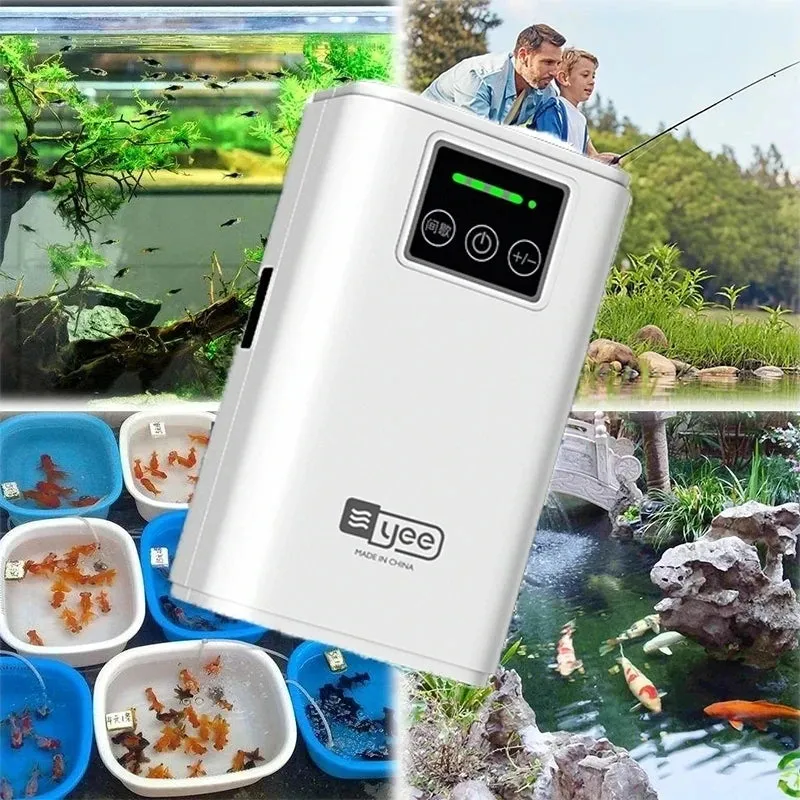 Fish tank oxygen air pump charging dual-purpose USB lithium battery fishing