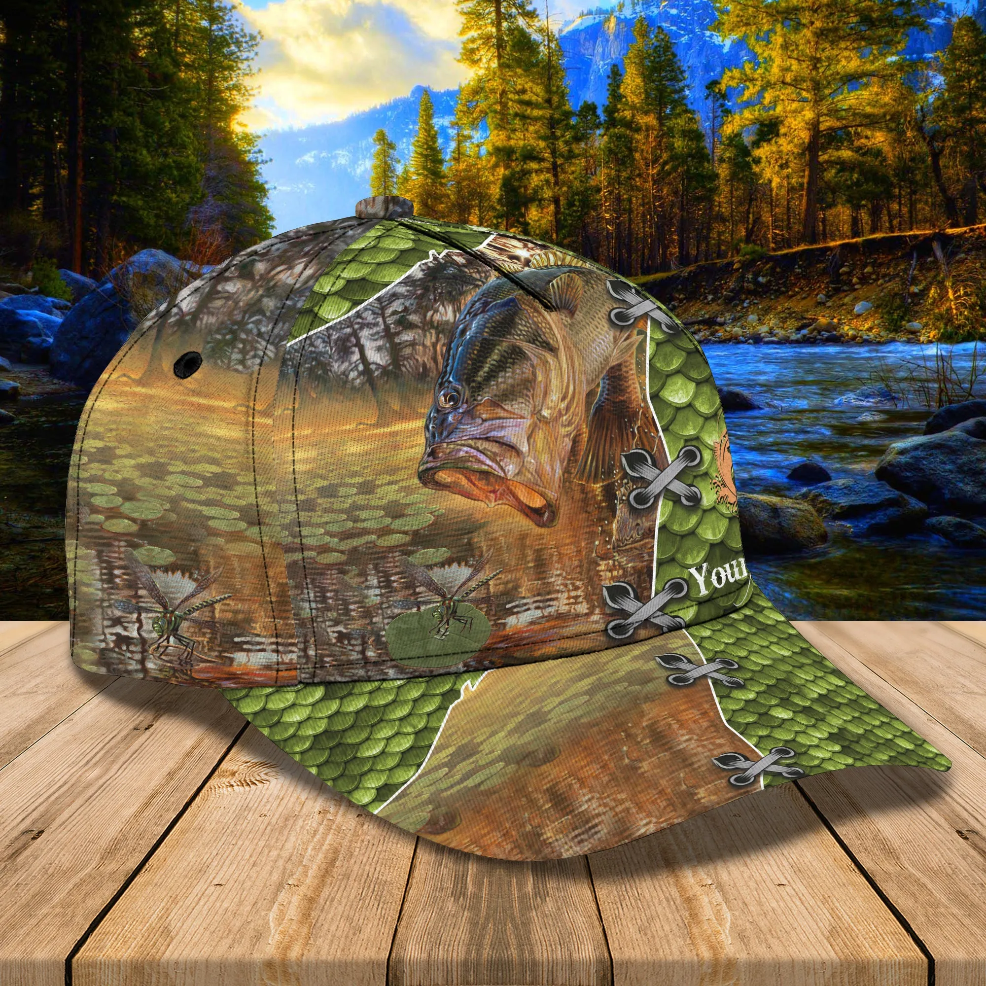 Fishing 02 - Personalized Name Cap - 16hb