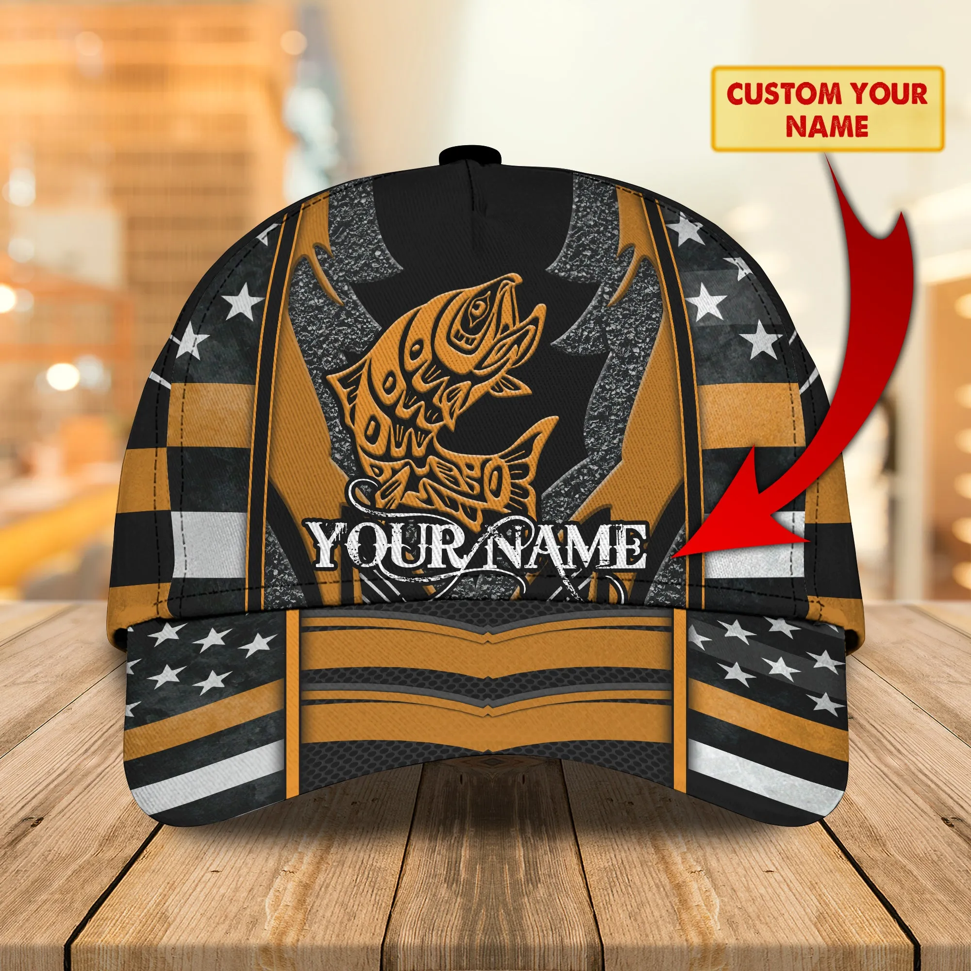 Fishing 04- Personalized Name Cap - HN95