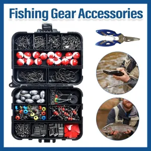 Fishing Accessory Tool Set Gear Kit for Fishing Rods Hooks Tackle Box Storage