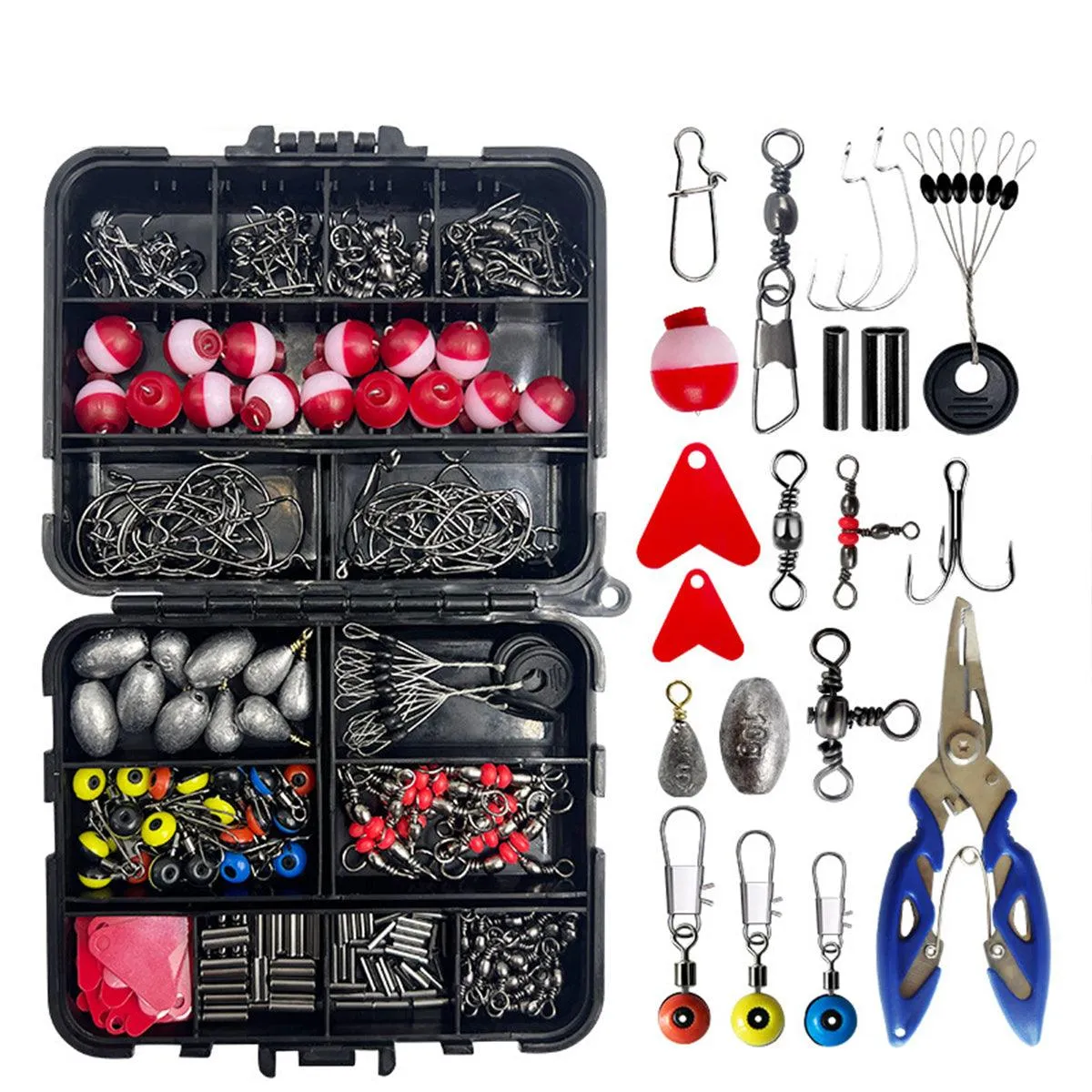 Fishing Accessory Tool Set Gear Kit for Fishing Rods Hooks Tackle Box Storage