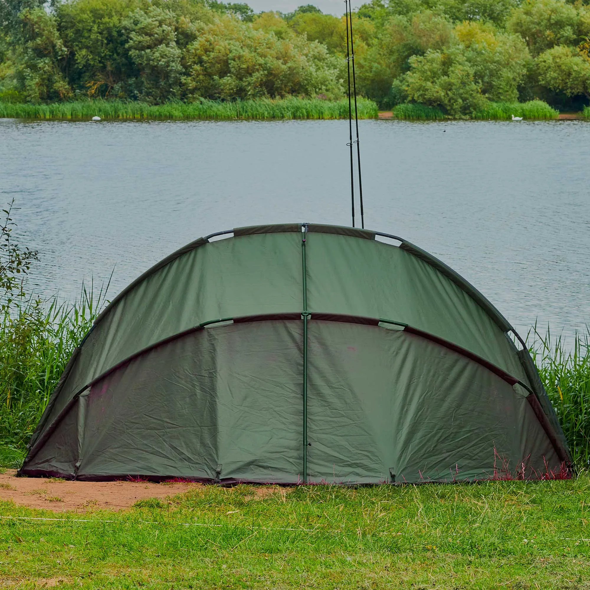 Fishing Bivvy Tent One-Person, UV Protection Quick Assembly Pre-Threaded Poles - DL75