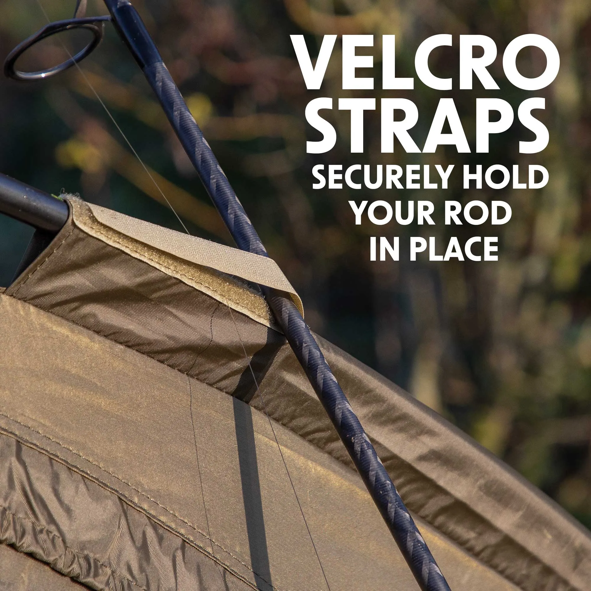 Fishing Bivvy Tent One-Person, UV Protection Quick Assembly Pre-Threaded Poles - DL75