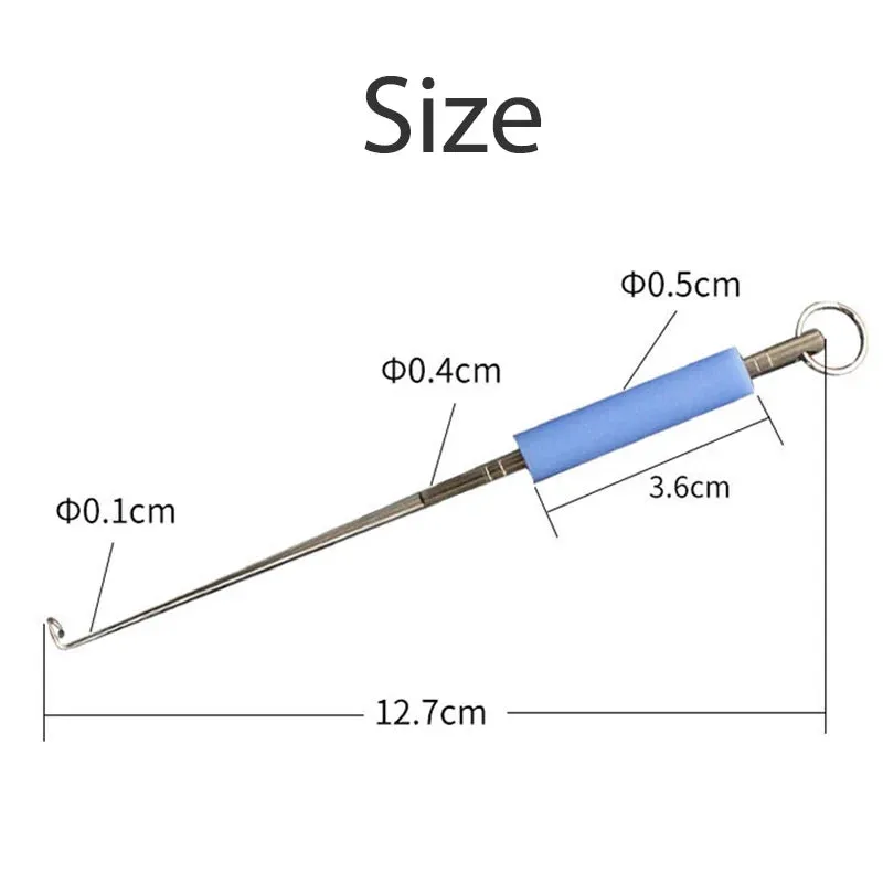 Fishing Hook Remover 2PCS Stainless Steel Fishhook Dehooker Hook Detacher