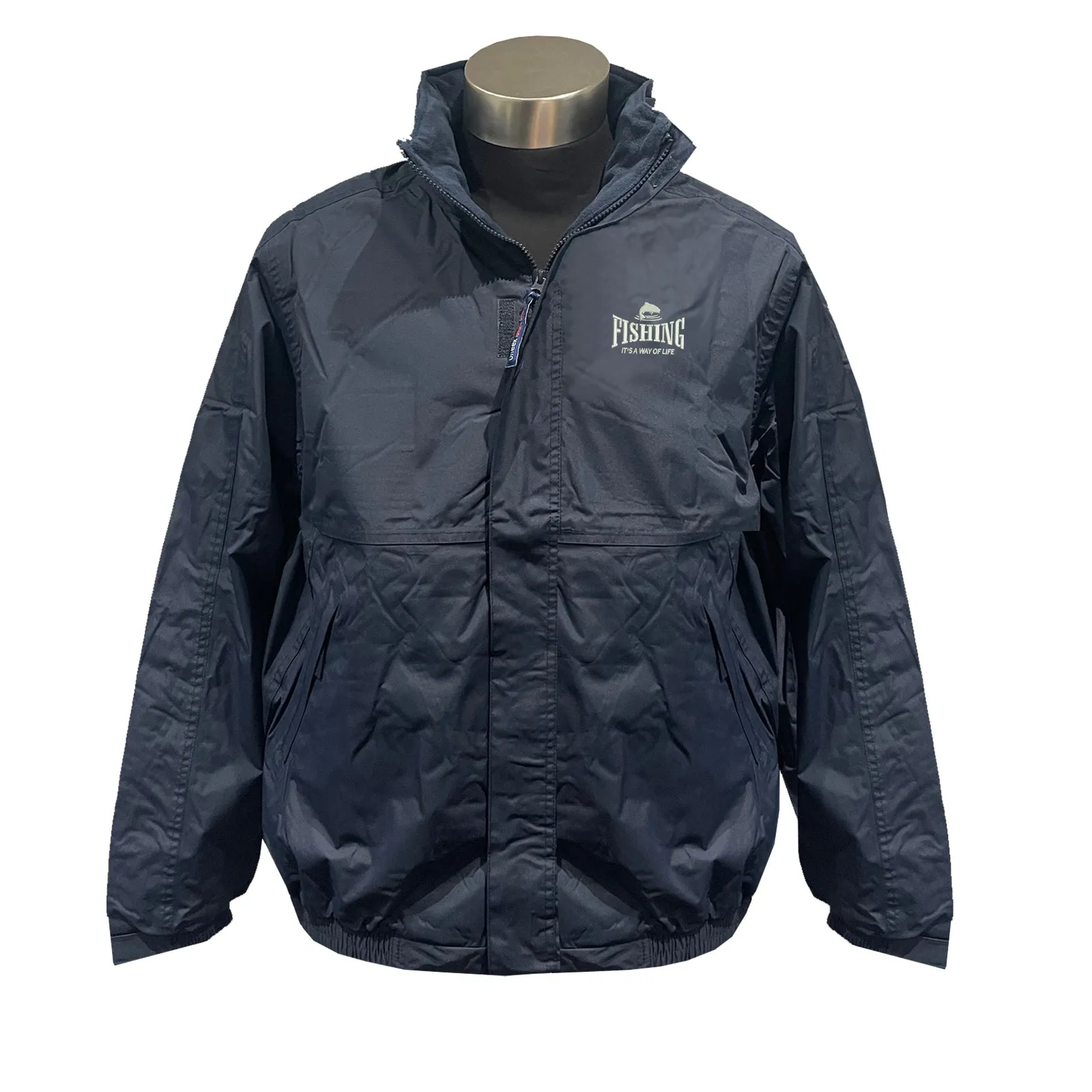 Fishing It's a Way of Life Embroidered Premium Outdoor Jacket