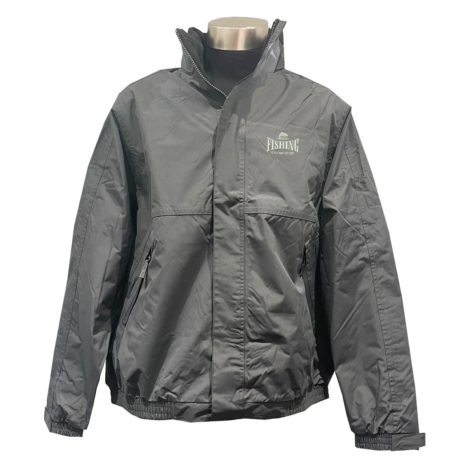 Fishing It's a Way of Life Embroidered Premium Outdoor Jacket