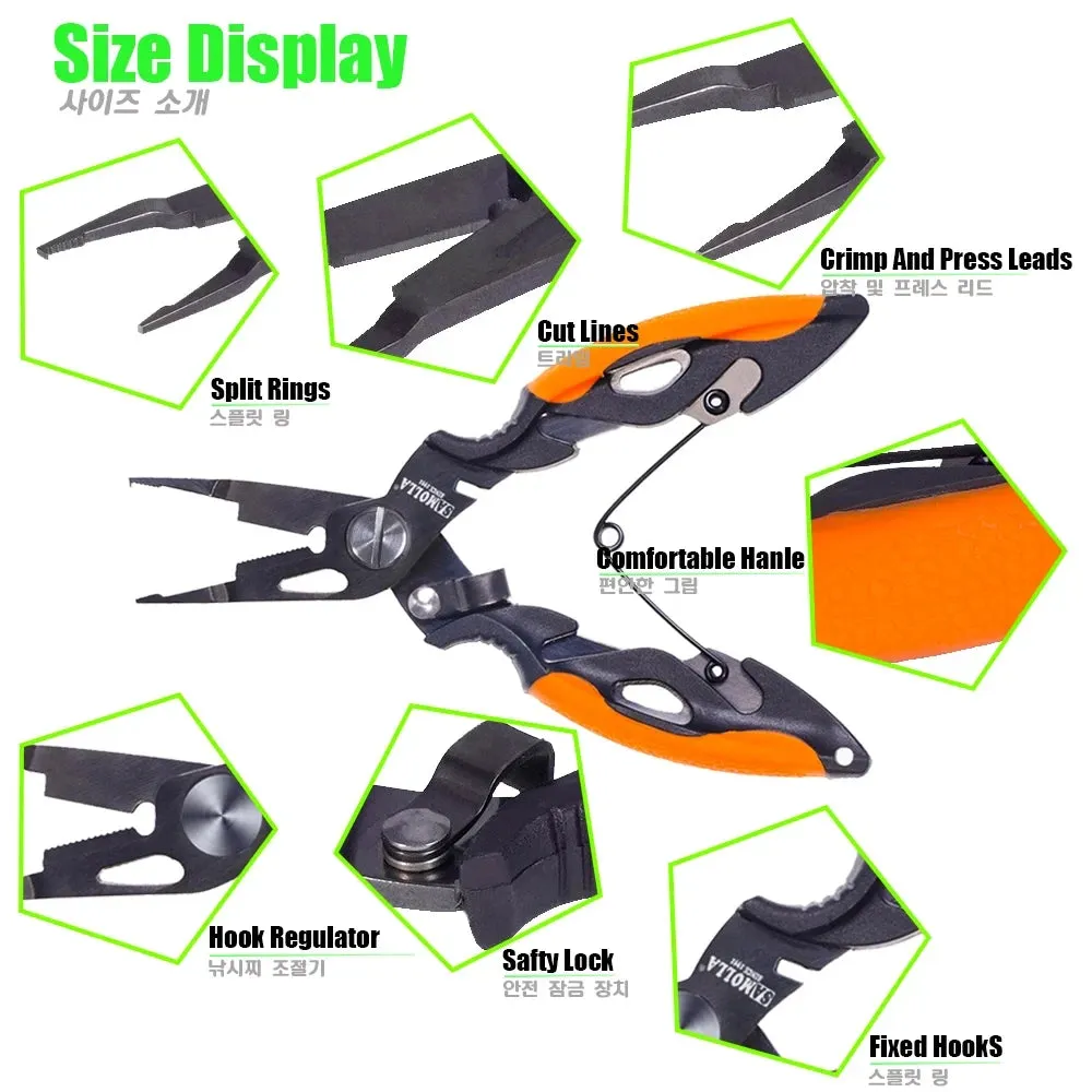Fishing Pliers Line Cutter Hook Remover Accessories Stainless Body Scissors