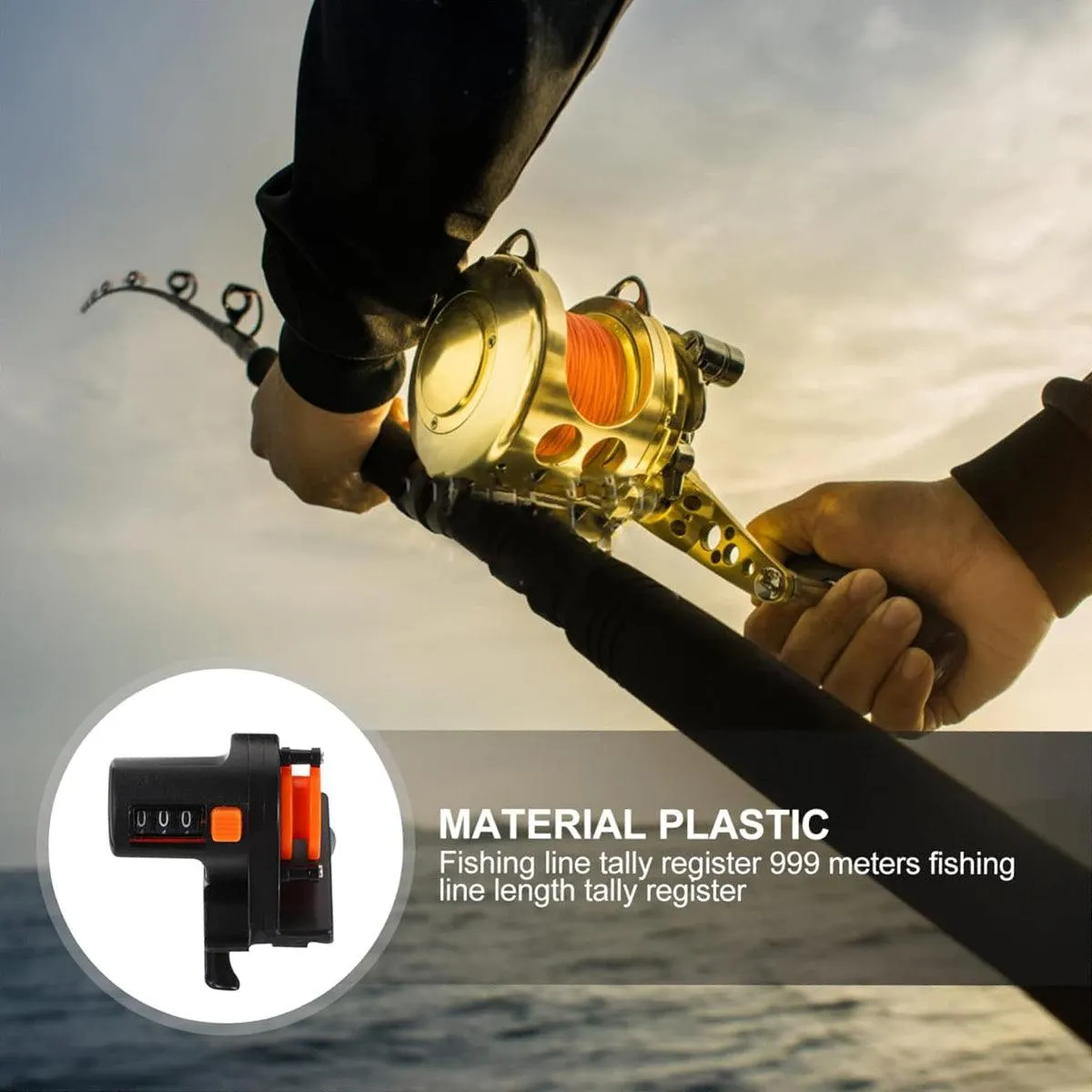 Fishing Rod Line Meters Gear Tools Portable Fishing Accessories for Outdoor Use