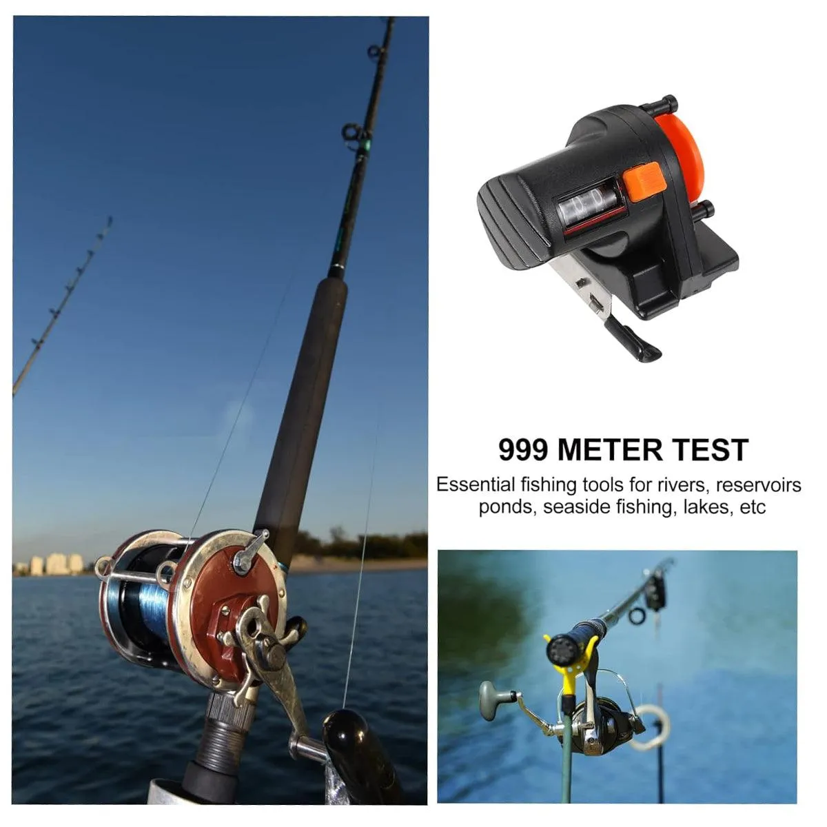 Fishing Rod Line Meters Gear Tools Portable Fishing Accessories for Outdoor Use