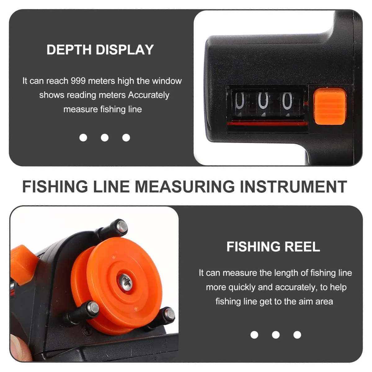 Fishing Rod Line Meters Gear Tools Portable Fishing Accessories for Outdoor Use