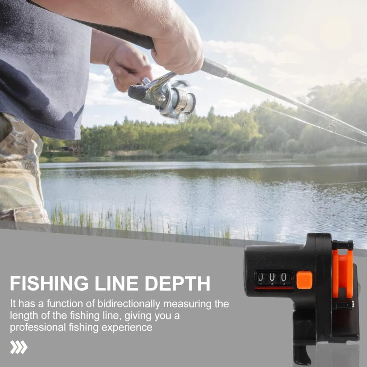 Fishing Rod Line Meters Gear Tools Portable Fishing Accessories for Outdoor Use