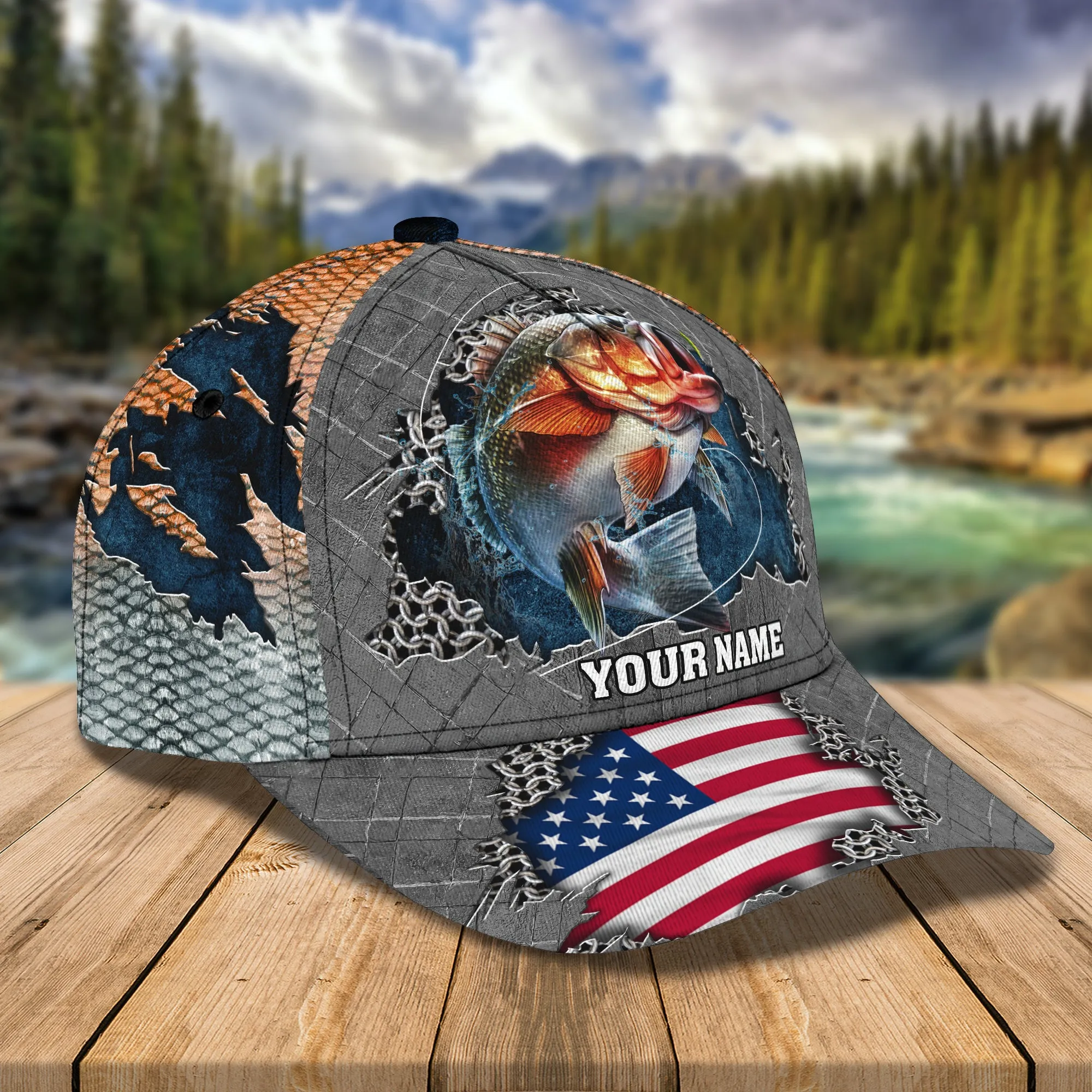 Fishing002- Personalized Name Cap - ATM2K