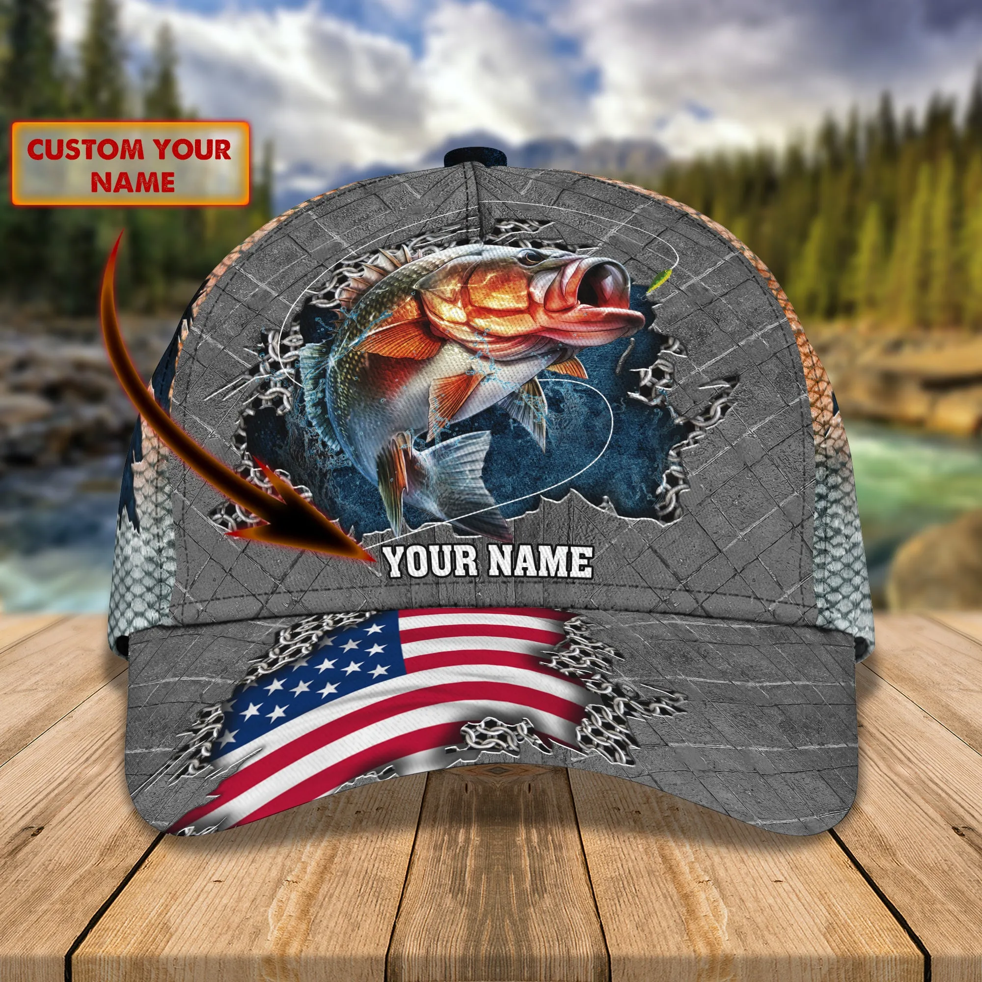 Fishing002- Personalized Name Cap - ATM2K
