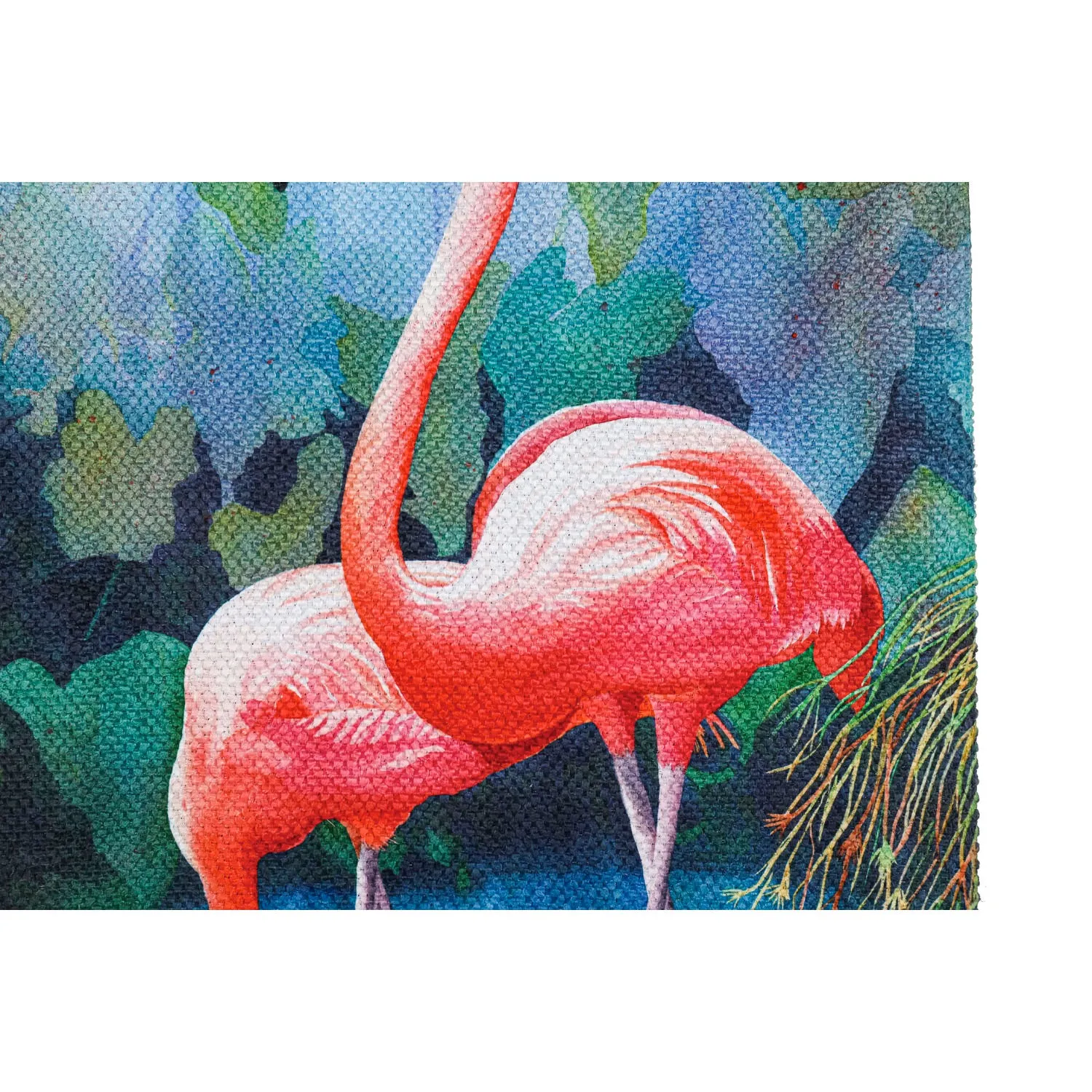 Flamingo Couple House Textured Suede Flag,13es10231
