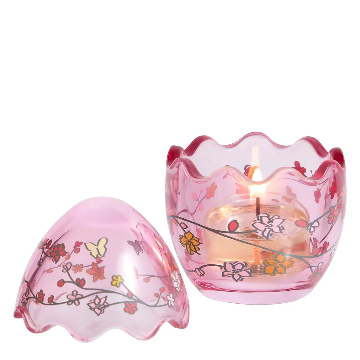 Flowered Egg Tealight Holder