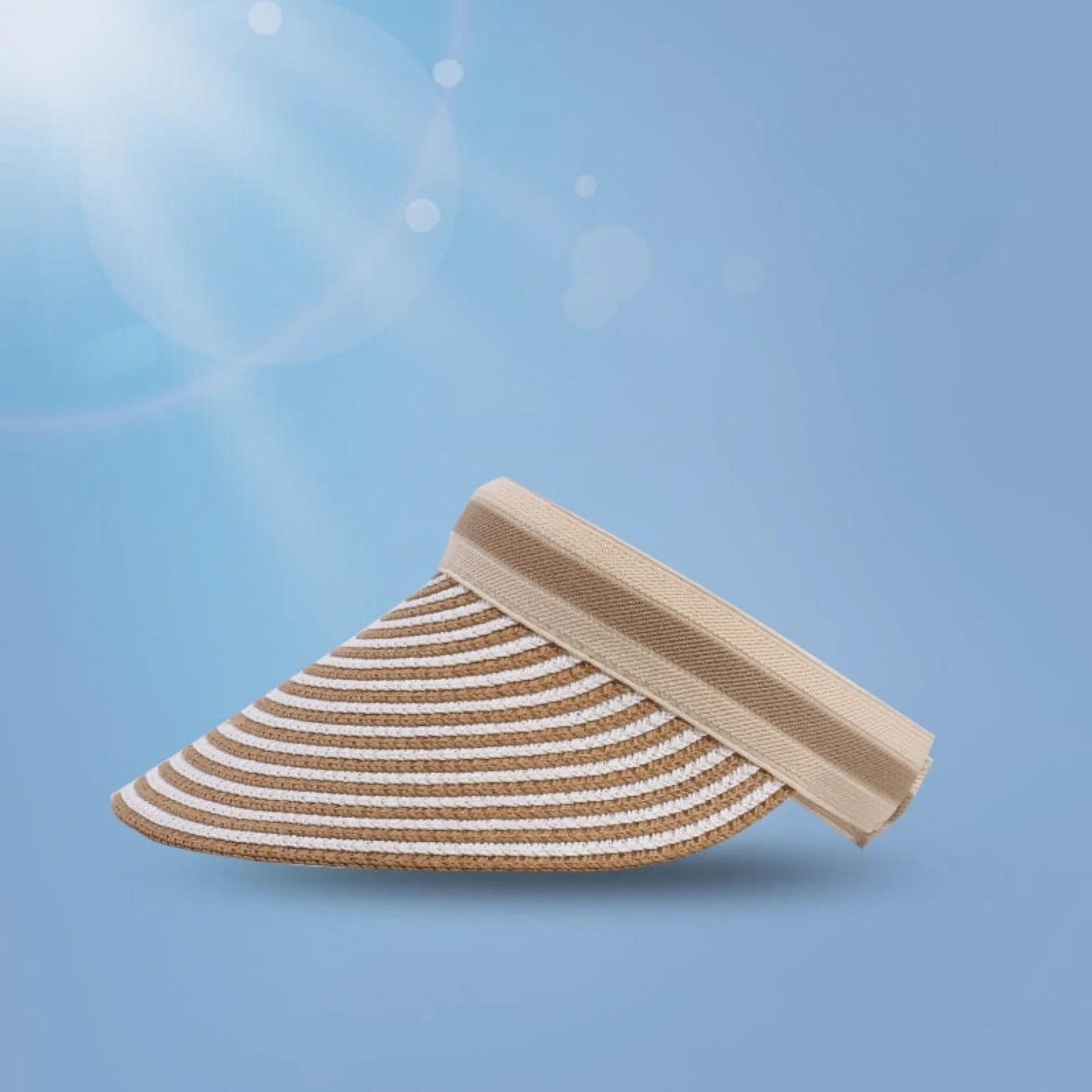 Foldable Straw Visor | Wide Brim Sun Protection Hat