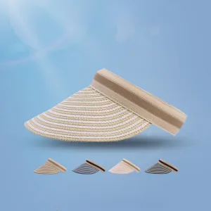 Foldable Straw Visor | Wide Brim Sun Protection Hat