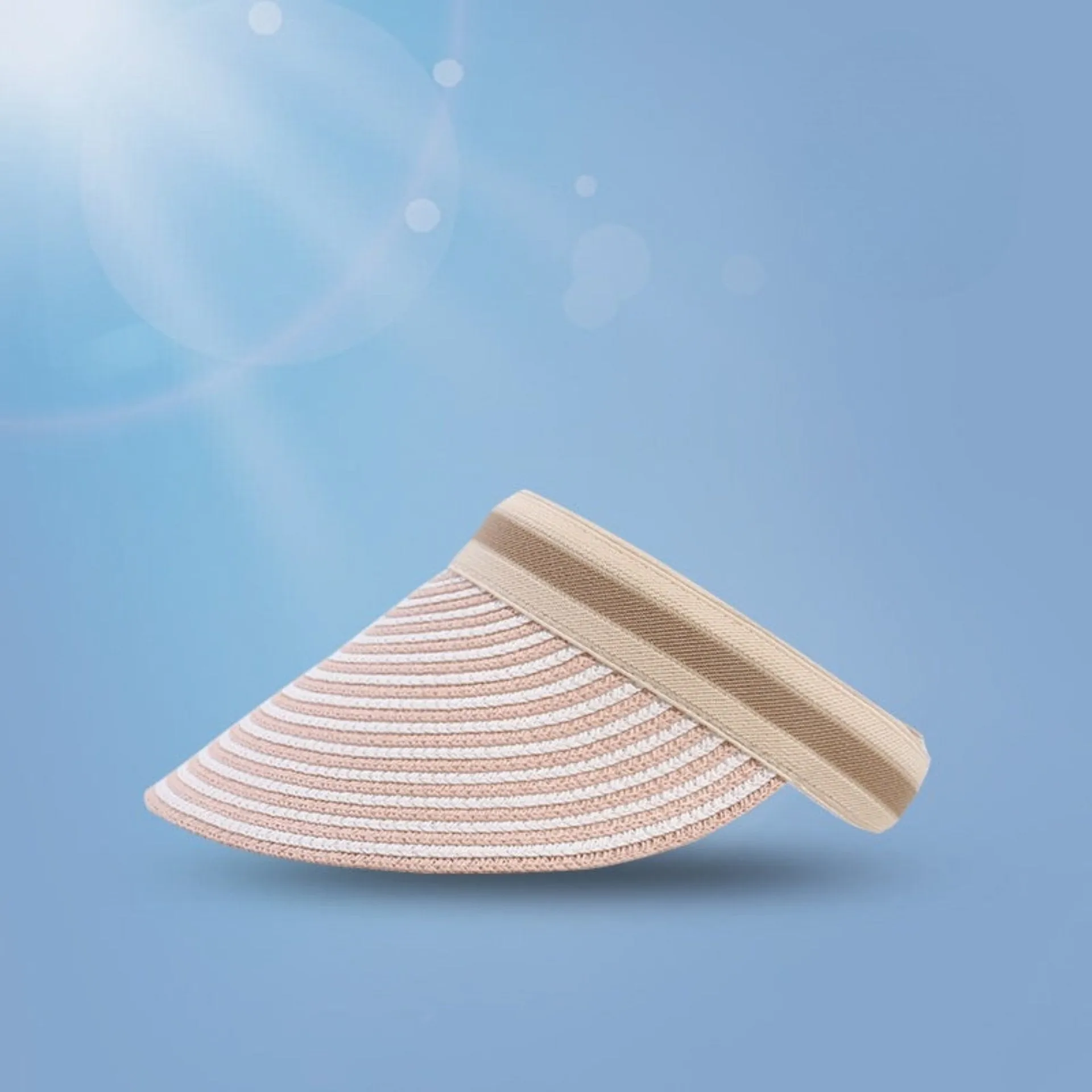 Foldable Straw Visor | Wide Brim Sun Protection Hat