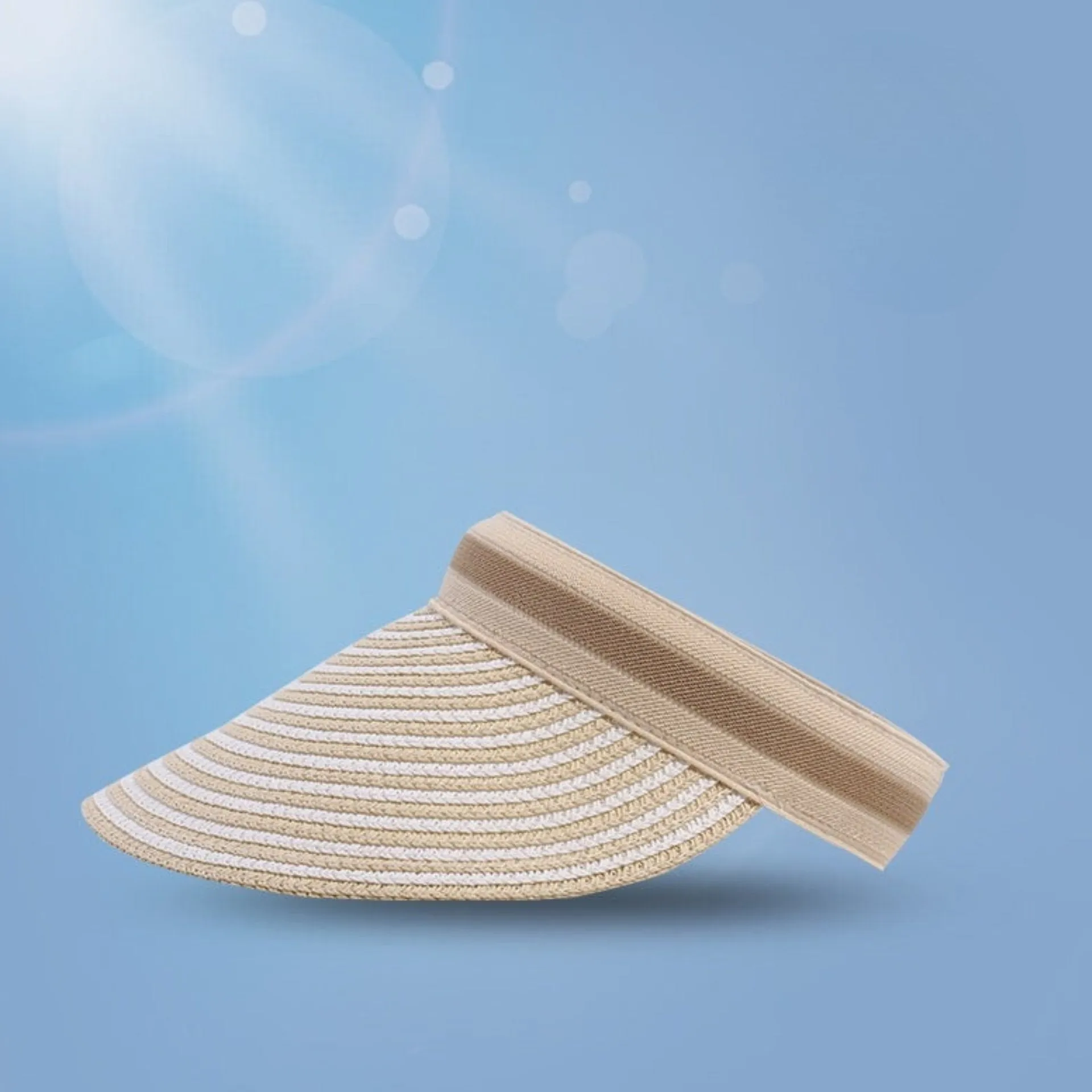 Foldable Straw Visor | Wide Brim Sun Protection Hat