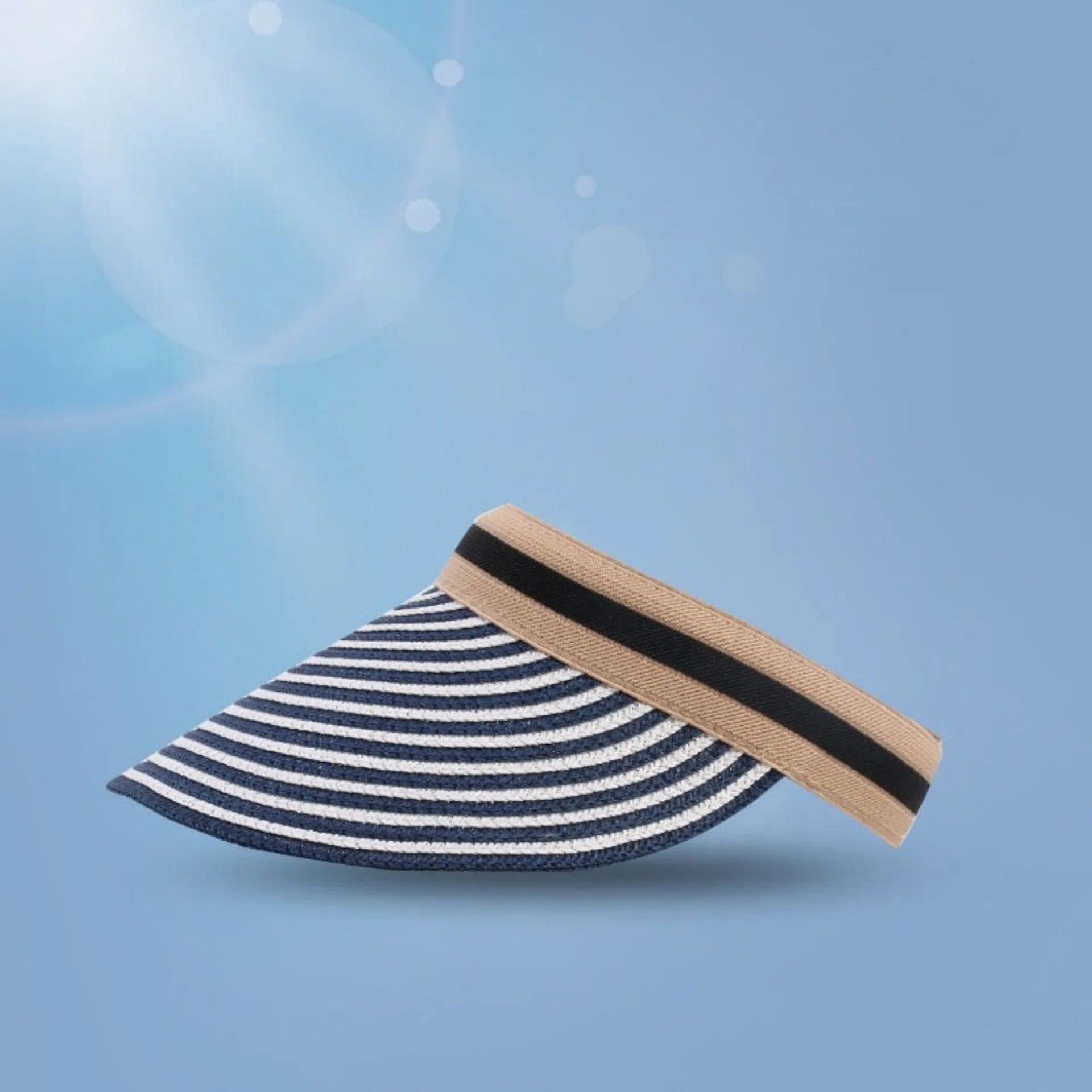 Foldable Straw Visor | Wide Brim Sun Protection Hat