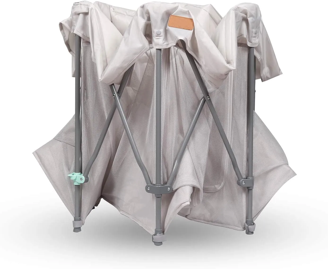 Folding Quick Pop-up Baby Playpen | Ball Pool | Breathable Mesh Fabric | 1.36m Dia | Grey