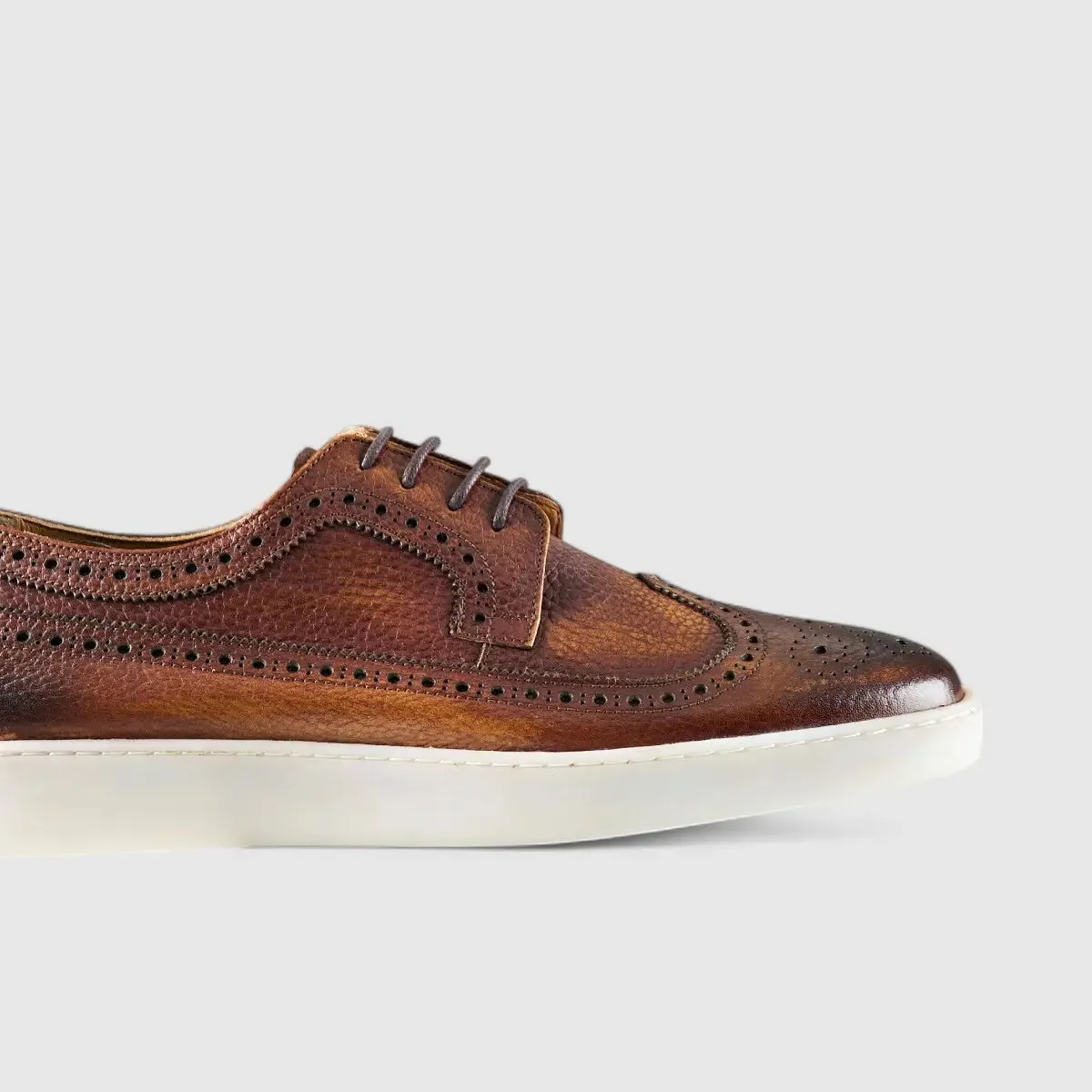 Formales Lace Up Leather Sneaker Tan 4346