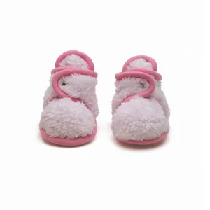Furry Pink Bootie