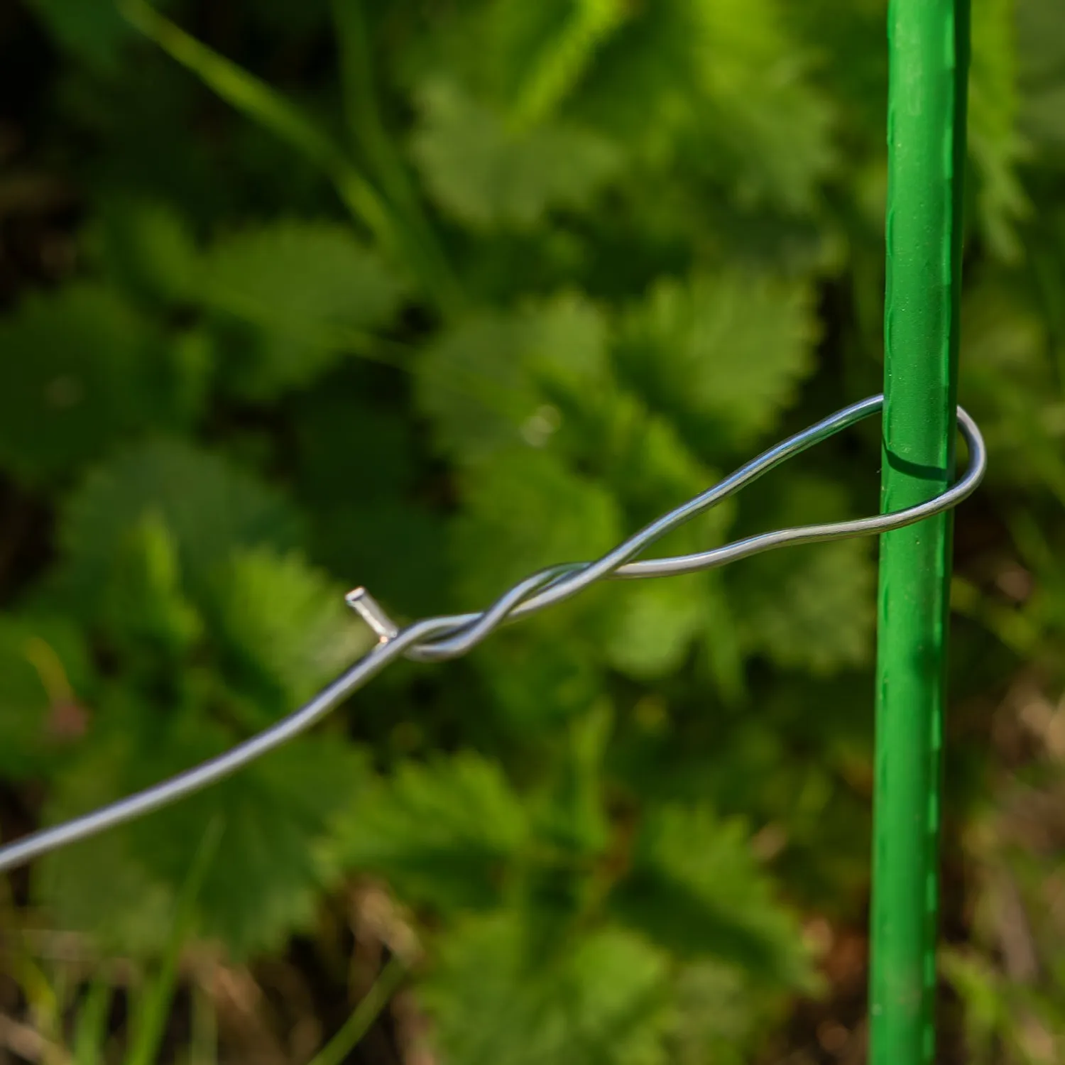 Galvanised Steel Garden Wire for Plant Ties & Support, DIY & Fencing – 2mm x 50m
