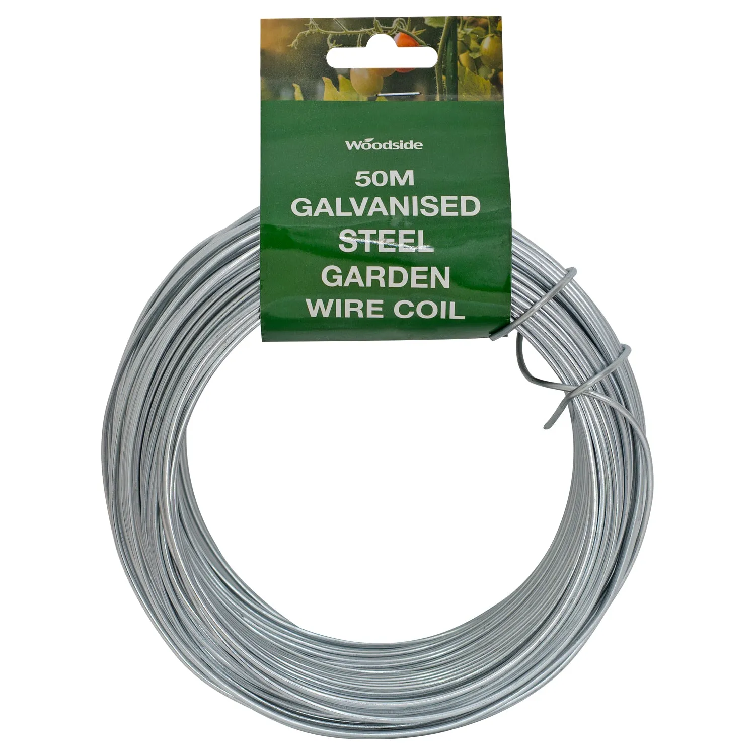 Galvanised Steel Garden Wire for Plant Ties & Support, DIY & Fencing – 2mm x 50m