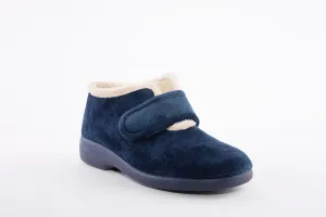 GARZON - 3895.247 VELCRO BOOTIE SLIPPER - NAVY
