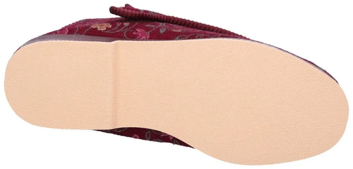 GBS Rhona Ladies 5E Extra Wide Fit Bootie Slippers