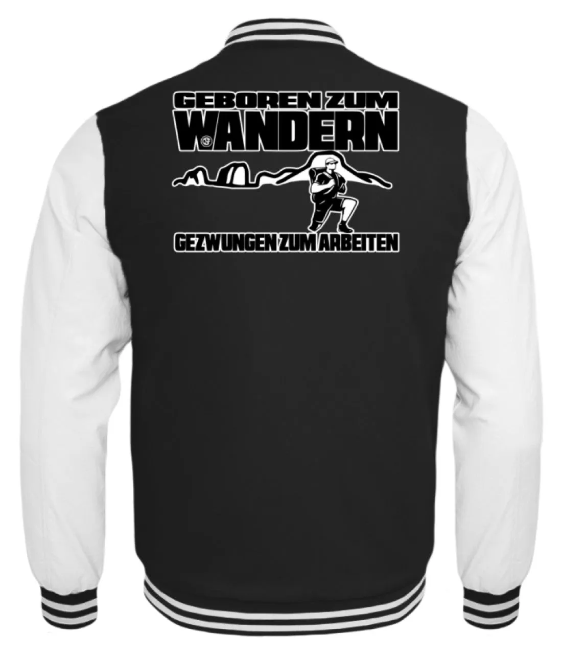 Geboren zum Wandern ...  - Kinder College Sweatjacke